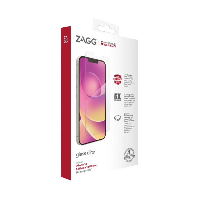 ZAGG InvisibleShield Glass Elite Screen Protector for Apple iPhone 14 - ReDial ZAGG InvisibleShield Glass Elite Screen Protector for Apple iPhone 14 - ReDial